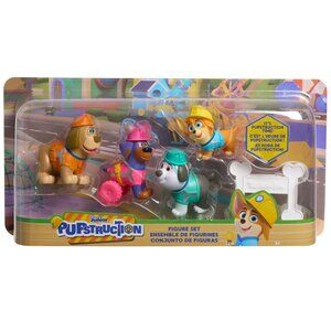 Disney Junior Pupstruction 5-Piece Figure Set, Kids Toys for Ages 3 up Xmas Gift